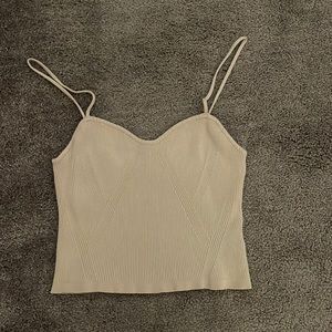 Tan knit cami